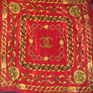 Chanel scarf (unclear if real or not)